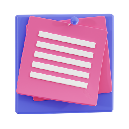 Notas  3D Icon