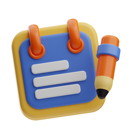 Notas  3D Icon