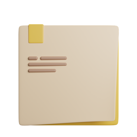 Notas adesivas  3D Icon