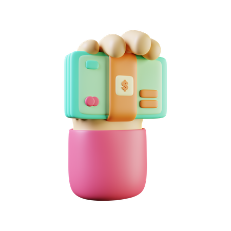 Notas bancárias  3D Icon