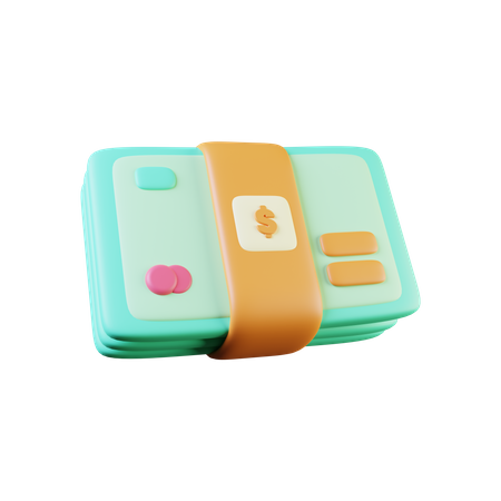 Notas bancárias  3D Icon
