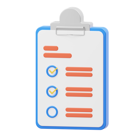 Notas da área de transferência  3D Icon