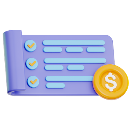 Notas bancárias  3D Icon