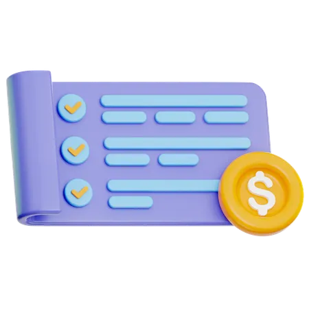 Notas bancárias  3D Icon