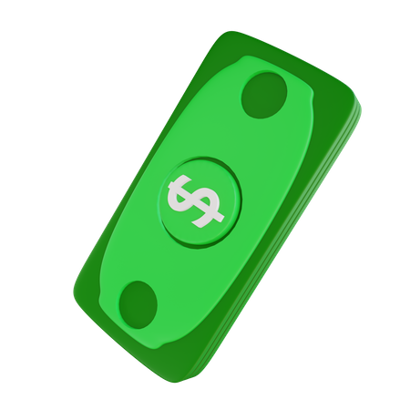 Notas de dólar  3D Icon