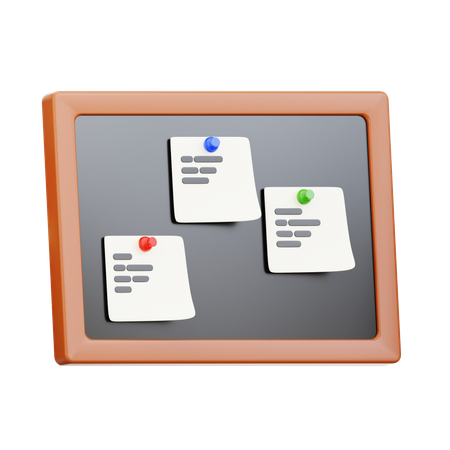 Notas de lembrete  3D Icon