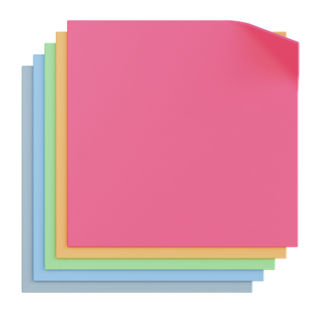 Notas de memorando  3D Icon