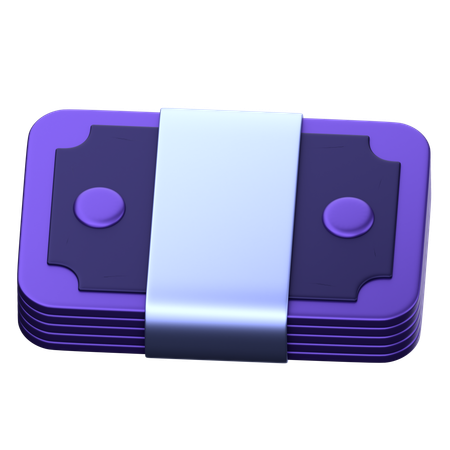 Notas de moeda  3D Icon