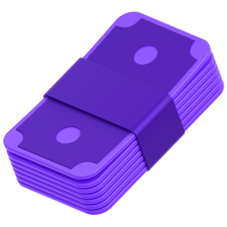 Notas de moeda  3D Icon
