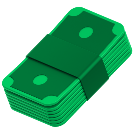 Notas de moeda  3D Icon
