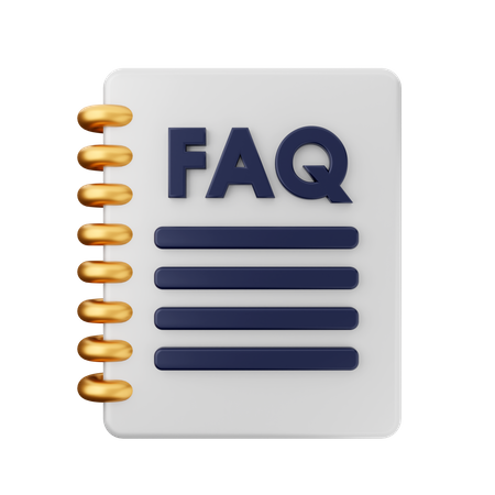 Notas de perguntas frequentes  3D Icon