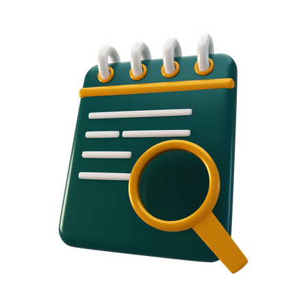 Notas de pesquisa  3D Icon