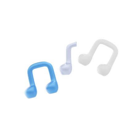 Notas musicais  3D Icon