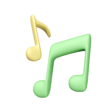 Notas musicais  3D Icon