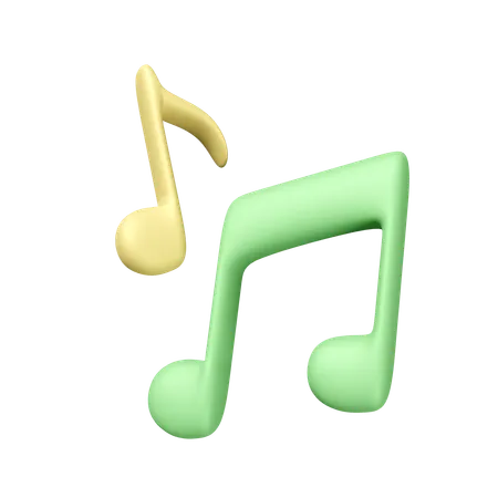 Notas musicais  3D Icon