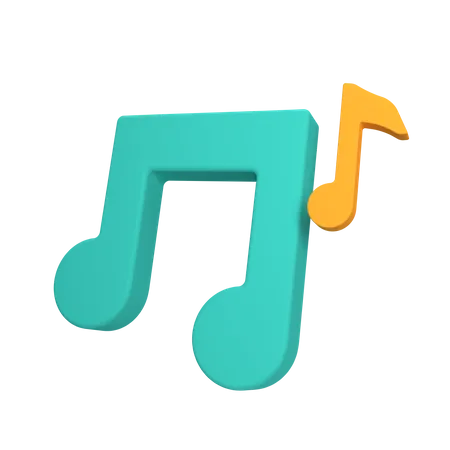Notas musicais  3D Icon