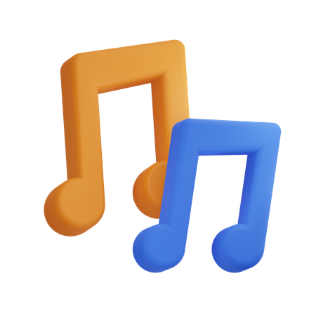 Notas musicales  3D Icon