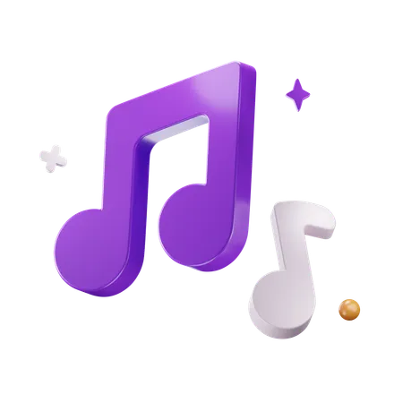 Notas musicales  3D Icon