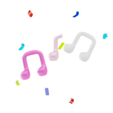 Notas musicales  3D Icon