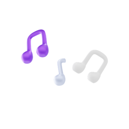 Notas musicales  3D Icon