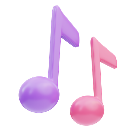 Notas musicales  3D Icon