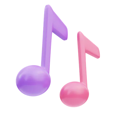 Notas musicales  3D Icon