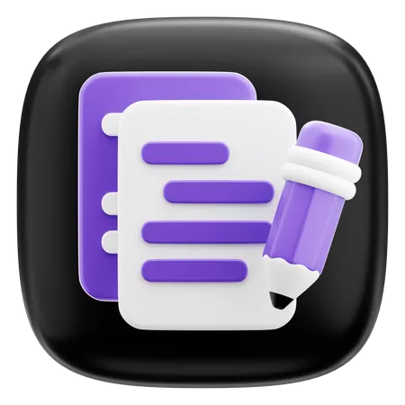 Note  3D Icon