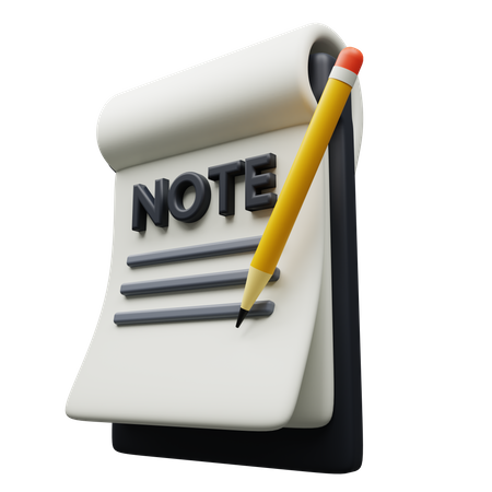 Note  3D Icon