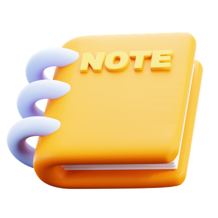Note Book  3D Icon