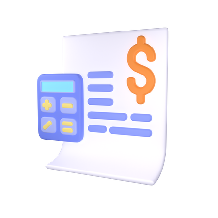 Note Calculator  3D Icon