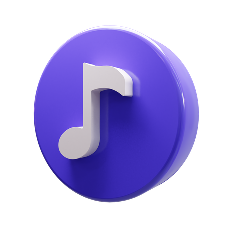 Note de musique  3D Icon