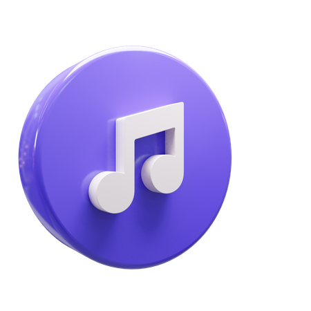 Note de musique  3D Icon