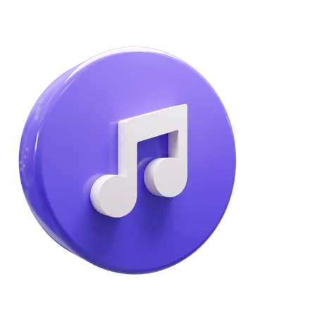 Note de musique  3D Icon