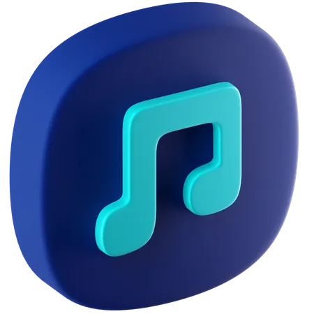 Note de musique  3D Icon