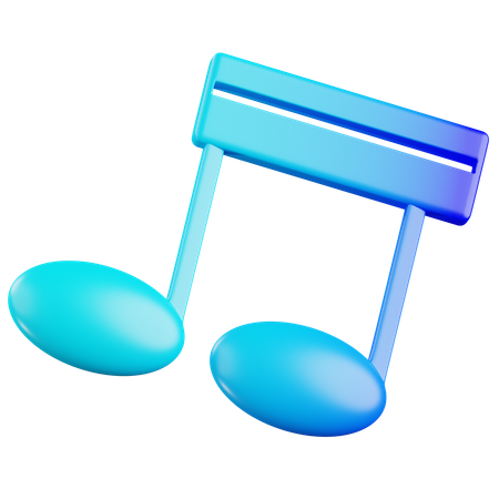 Note de musique  3D Icon