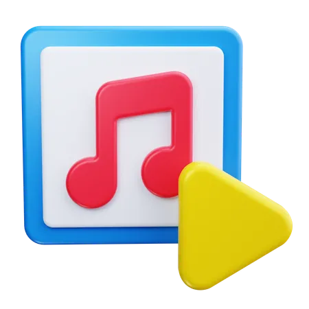 Note de musique  3D Icon