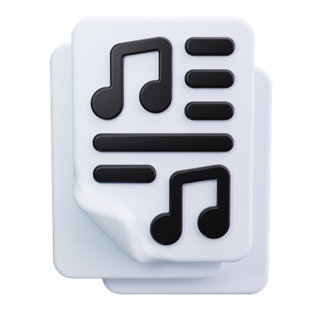 Note de musique  3D Icon