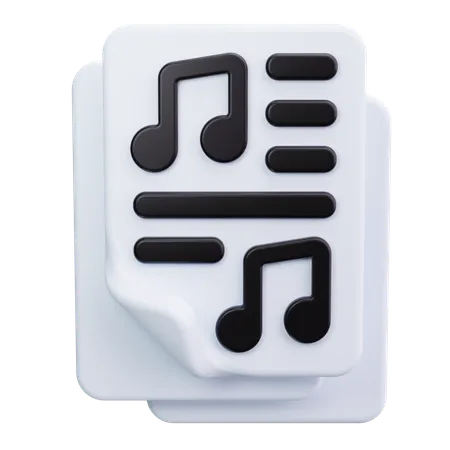 Note de musique  3D Icon