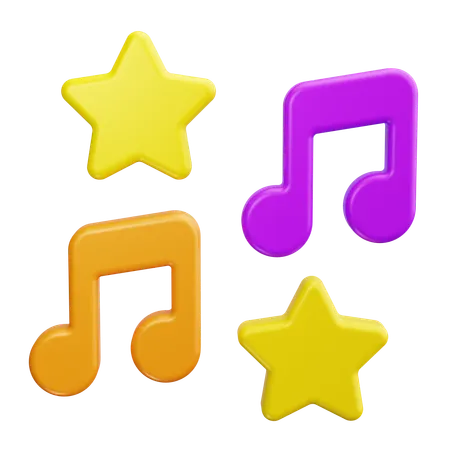 Note de musique  3D Icon