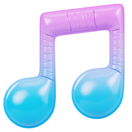 Note de musique  3D Icon