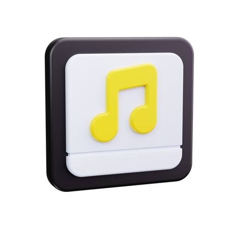 Note de musique  3D Icon