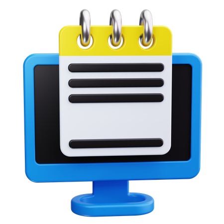 Note numérique  3D Icon