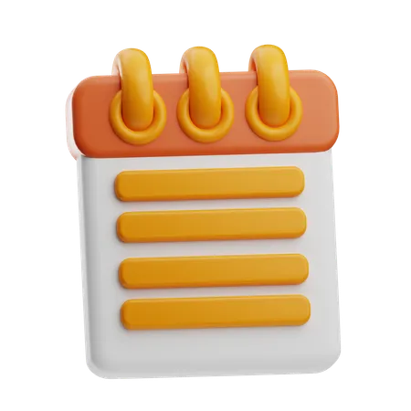 Bureau de notes  3D Icon