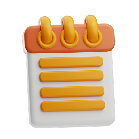 Note Office  3D Icon