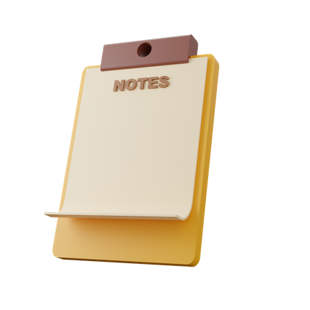 Note Pad  3D Icon