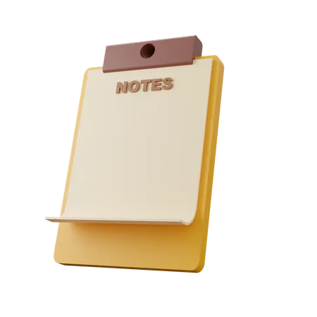 Note Pad  3D Icon