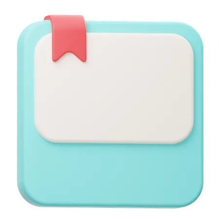 Note Paper  3D Icon