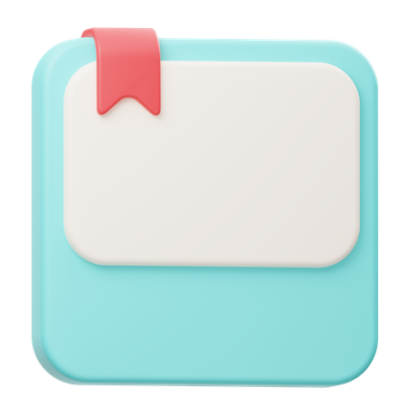 Note Paper  3D Icon