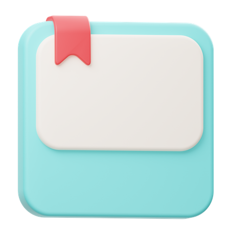 Note Paper  3D Icon