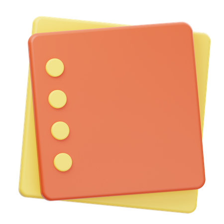 Note Paper  3D Icon